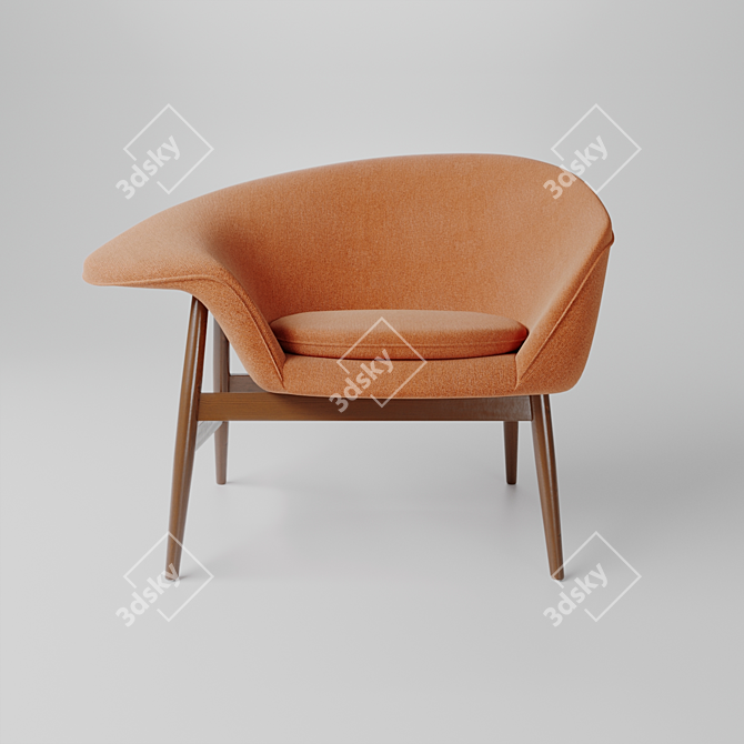 Eggcellent Lounge Chair: Hans Olsen 3D model image 2