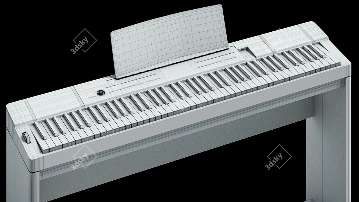 Casio PX350 Digital Piano 3D model image 3