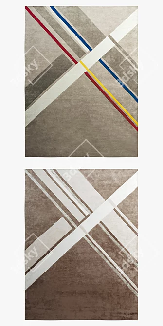 Stylish Rugs by DITRE ITALIA 3D model image 2