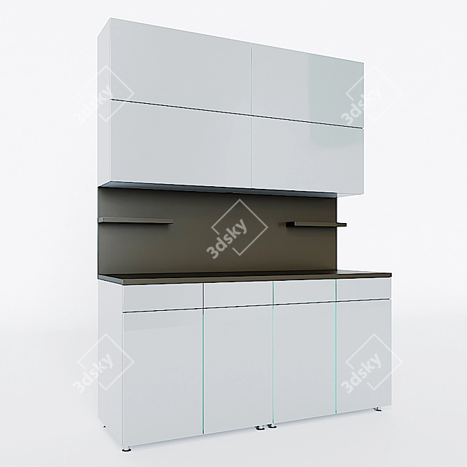 Modern Style Cupboard 3D model image 1