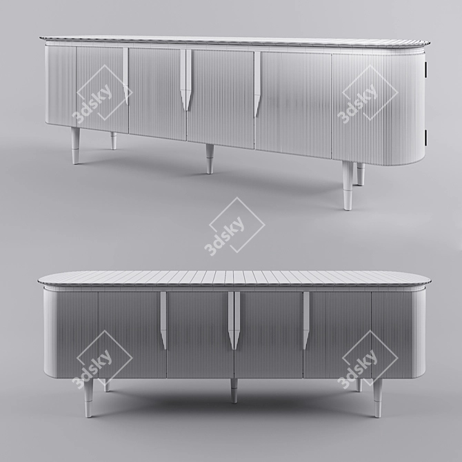 Elegant Cestino Sideboard by Dorya 3D model image 2