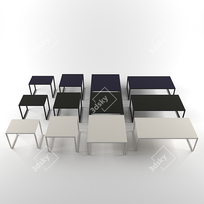 FURSYS CLN150 G Series Sofa Table 3D model image 2