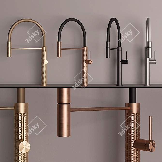 Gessi 316 Kitchen Tapware: Sleek and Stylish 3D model image 1