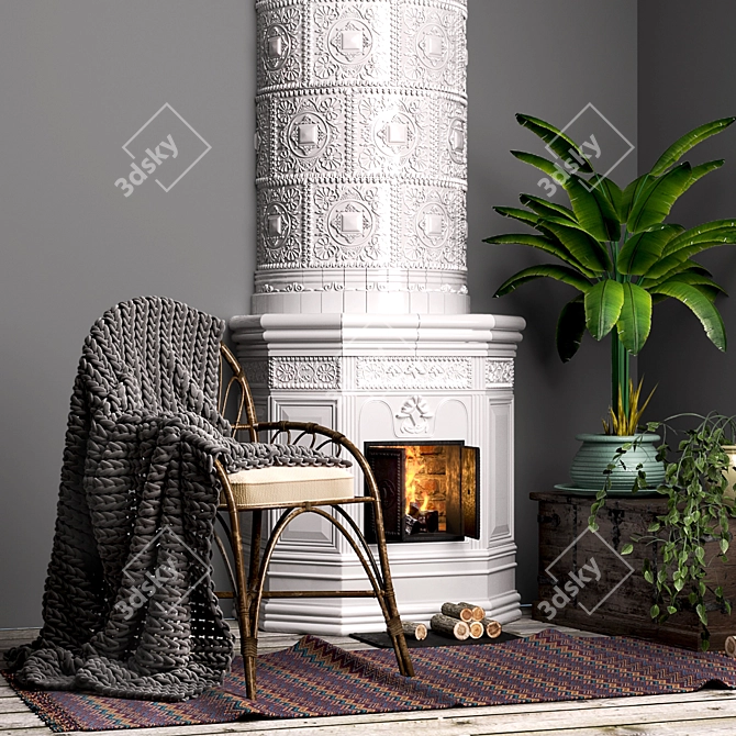 Scandi Decor Set: Minimalist Elegance 3D model image 1