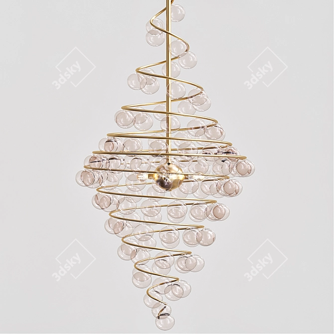 Gilded Journeys Chandelier 3D model image 1