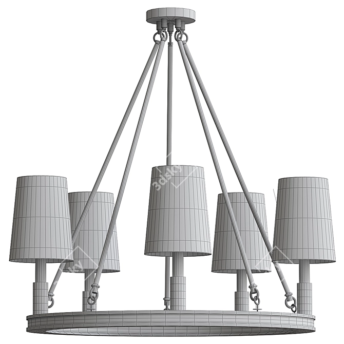 Elegant Lismore Chandelier for Timeless Style 3D model image 2