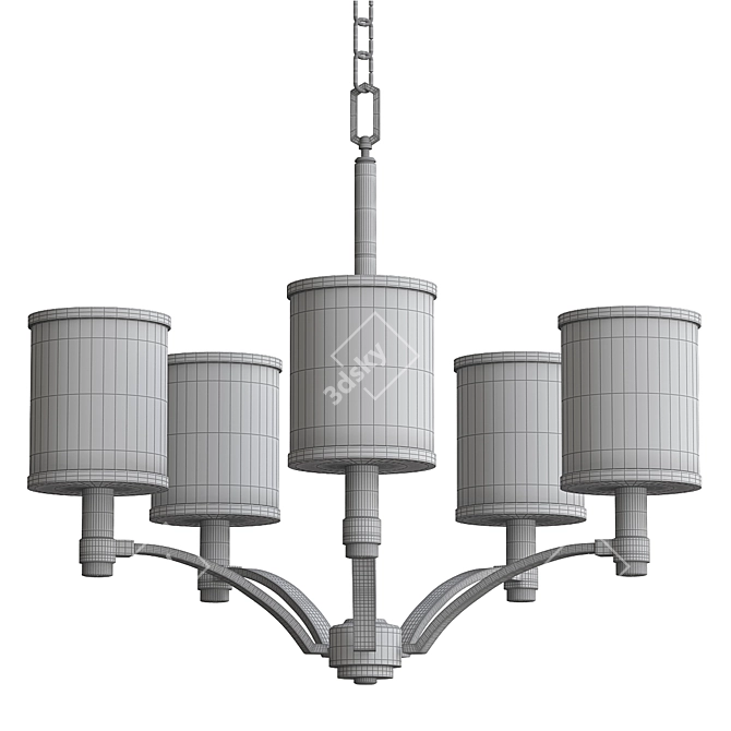 Elegant Prospect Park Chandelier 3D model image 2