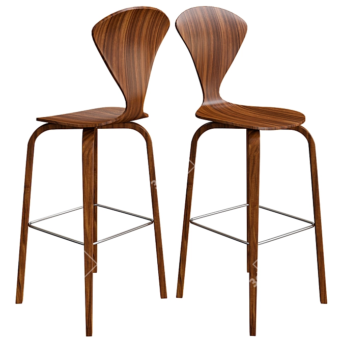 Cherner Stool - Sleek and Stylish Seating 3D model image 1