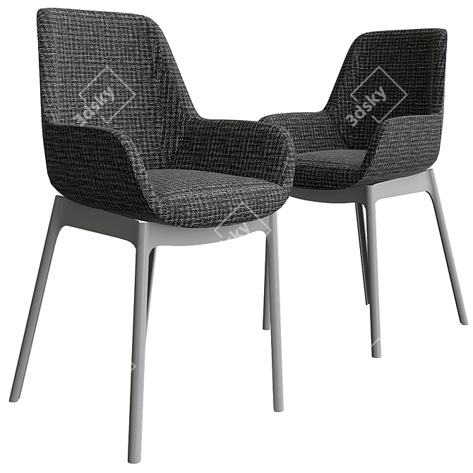 Modern Comfort Clap Armchair 3D model image 1