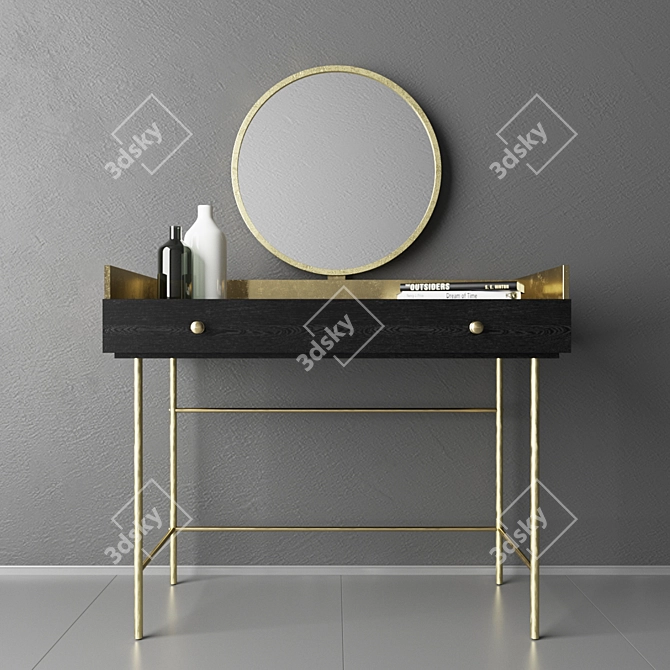 Elegant JAGGER Dressing Table 3D model image 1