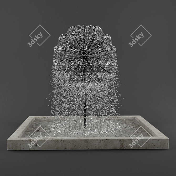 Sleek Sphere Fountain Combo Set 3D model image 1