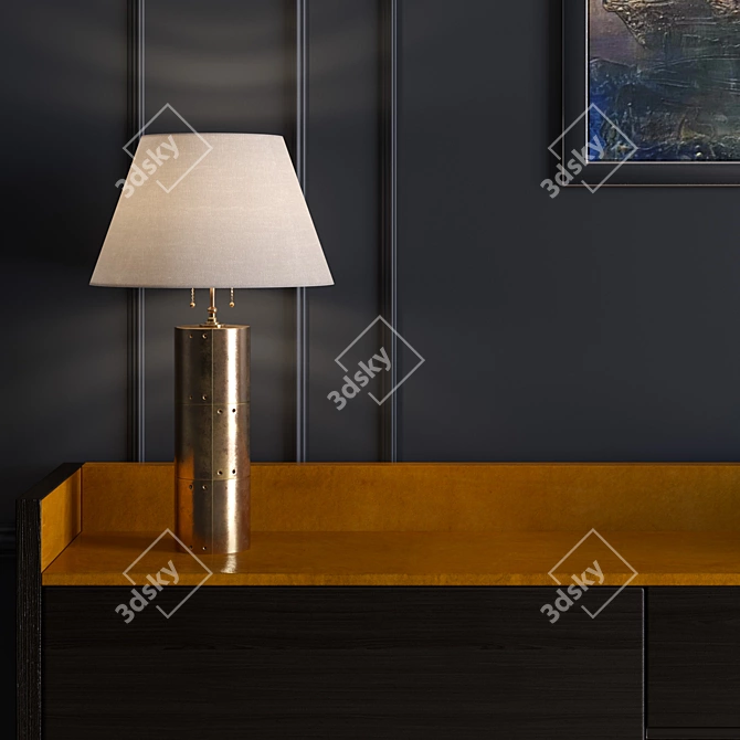 Modern Sideboards Mario Ruiz Set with Vray Material 3D model image 3