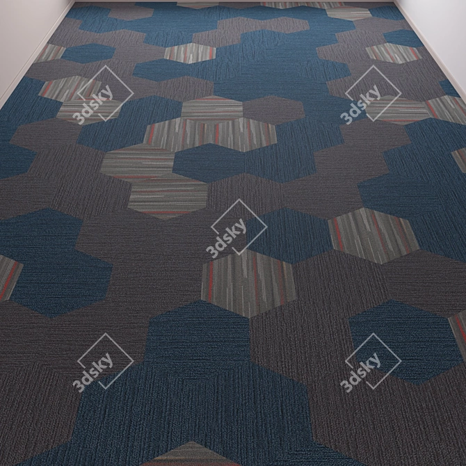 Classy Office Carpet - High Quality & Stylish 3D model image 1