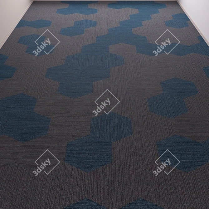 Classy Office Carpet - High Quality & Stylish 3D model image 2