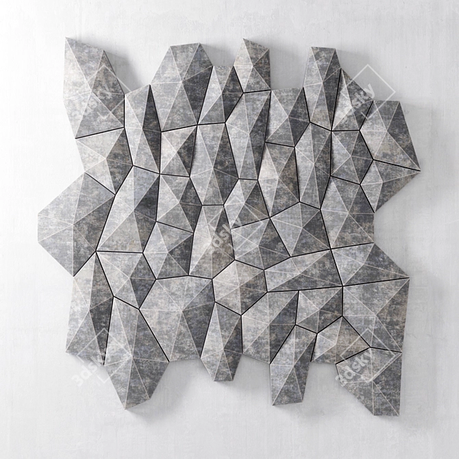 Stone Décor Panel: Elegant & Versatile Design 3D model image 1