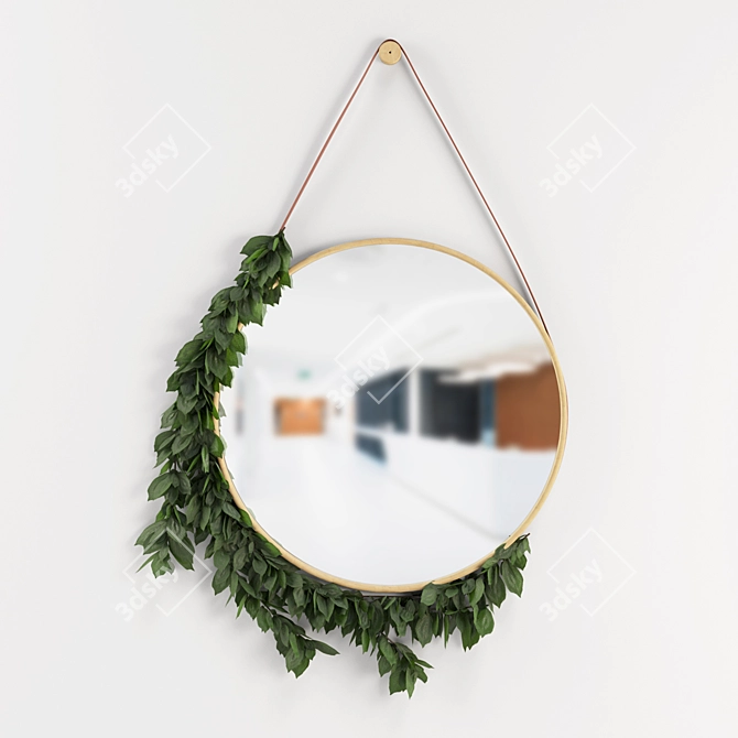 Elegant Reflections: Decor Mirror 3D model image 1