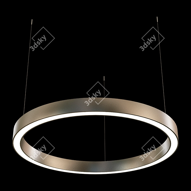 Modern LED Ring Chandelier | Luchera TLAB1 3D model image 1