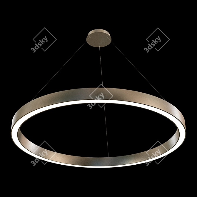 Modern LED Ring Pendant Light 3D model image 1
