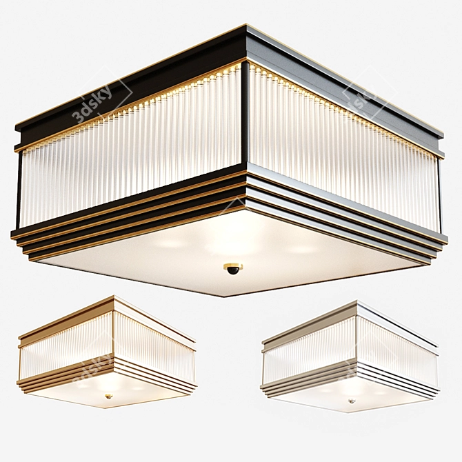 Eichholtz Marly Ceiling Lamp 3D model image 1