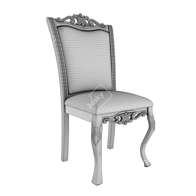 Elegant Classic Chair Design 3D model image 2