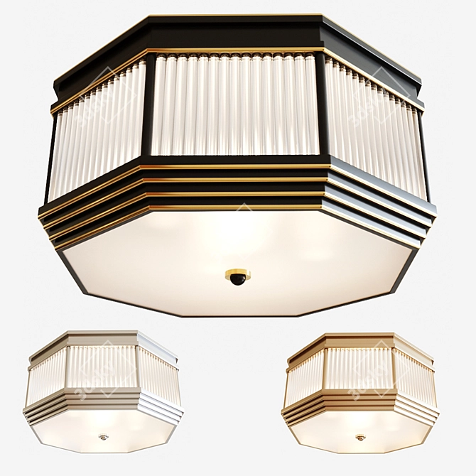 Elegant Eichholtz Ceiling Lamp 3D model image 1