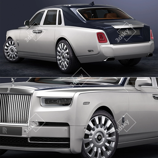 High-Detailed Rolls-Royce Phantom Model 3D model image 5