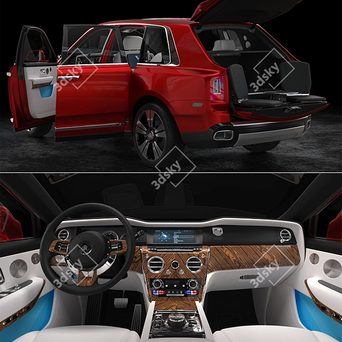 Luxury Rolls-Royce Cullinan replica 3D model image 3