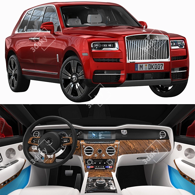 Luxury Rolls-Royce Cullinan replica 3D model image 4