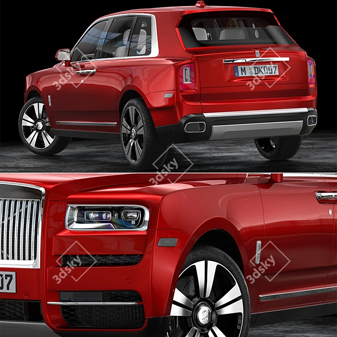 Luxury Rolls-Royce Cullinan replica 3D model image 5