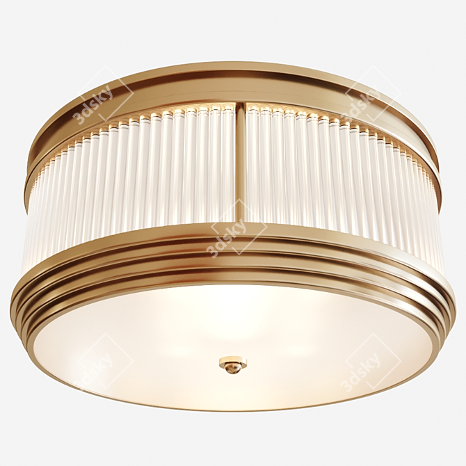 Elegant Eichholtz Rousseau Ceiling Lamp 3D model image 2