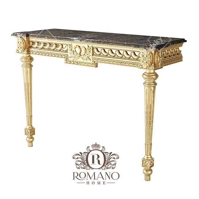 Giovanna Console: Handcrafted Elegance 3D model image 1