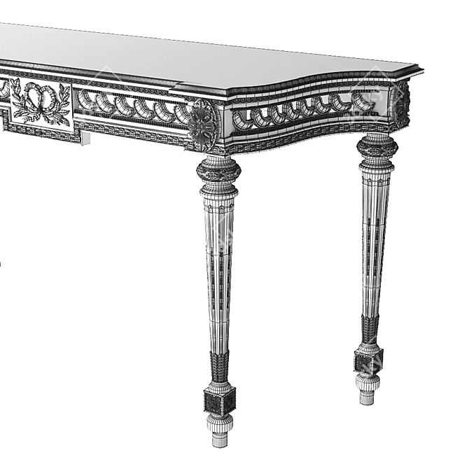 Giovanna Console: Handcrafted Elegance 3D model image 3