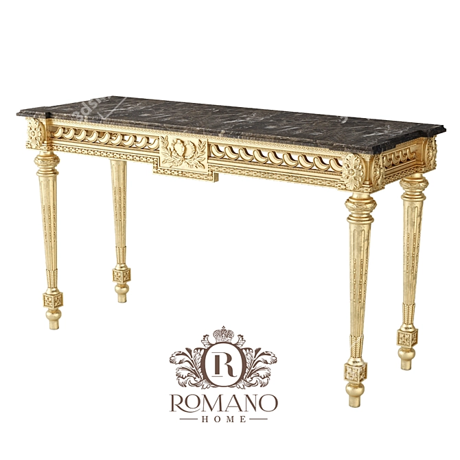 Romano Home Giovanna Console: Handcrafted Elegance 3D model image 1