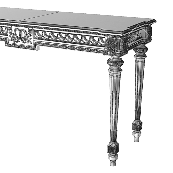 Romano Home Giovanna Console: Handcrafted Elegance 3D model image 3