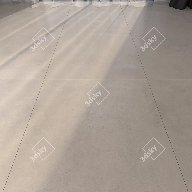 Elegant Marble Floor Tiles 3D model image 1