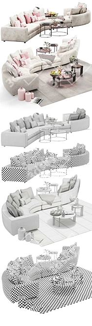 Loman Soft: Luxurious Comfort by Ditre Italia 3D model image 3