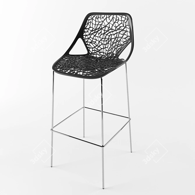 Caprice Bar Stool - Stylish and Versatile 3D model image 2