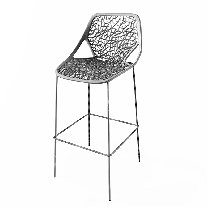 Caprice Bar Stool - Stylish and Versatile 3D model image 3