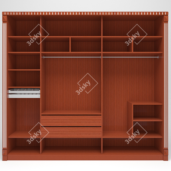 Timeless Elegance: Classic Wardrobe 3D model image 2