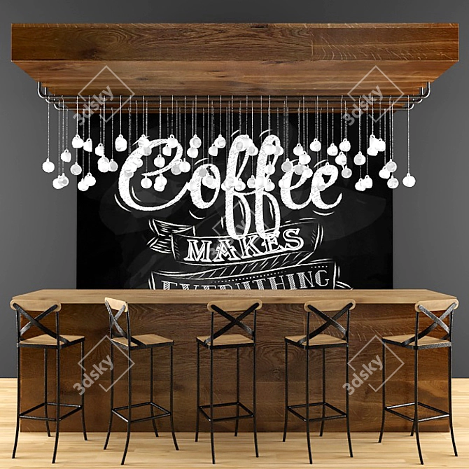 Cupful Delights: 3D Coffee Shop 3D model image 1