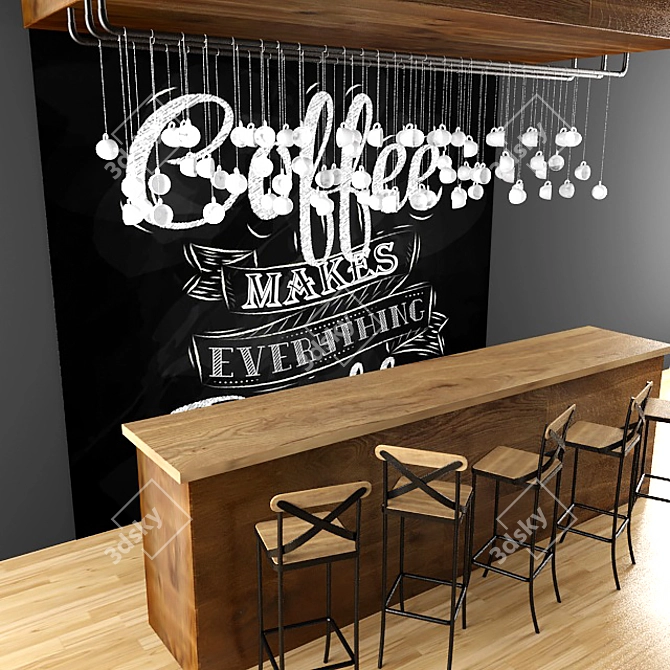 Cupful Delights: 3D Coffee Shop 3D model image 2