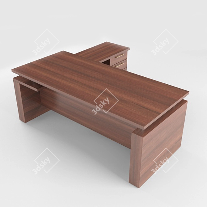 Executive Laminate Table - 2000mm x 900mm 3D model image 1