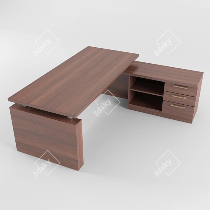 Executive Laminate Table - 2000mm x 900mm 3D model image 2