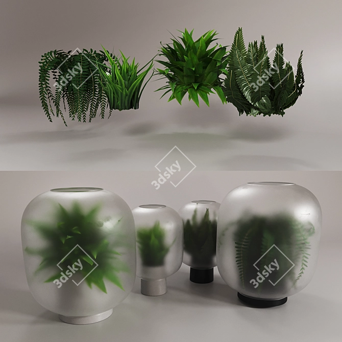 Gejst NEBL Vases: Nature-Inspired Elegance 3D model image 2