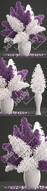 Lilac Bliss Bouquet 3D model image 2