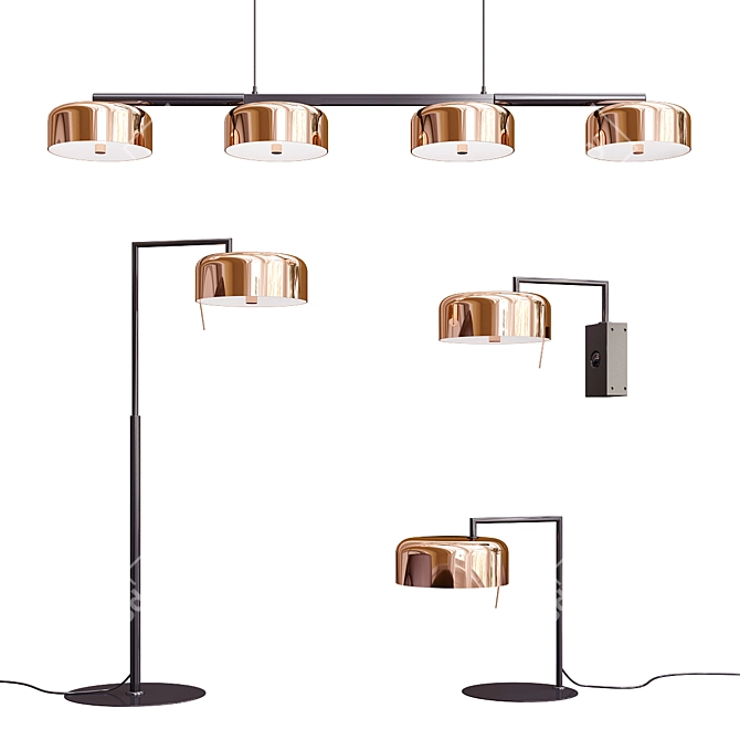 Lalu Lamp Set - 4 Styles 3D model image 1