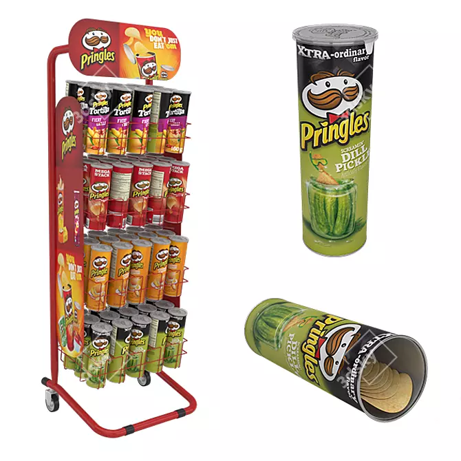 Snack Stack Pringles Stand 3D model image 1