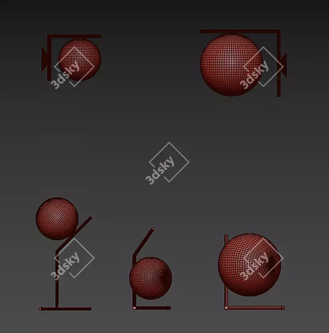 Sleek IC Lights Family for Modern Interiors 3D model image 3