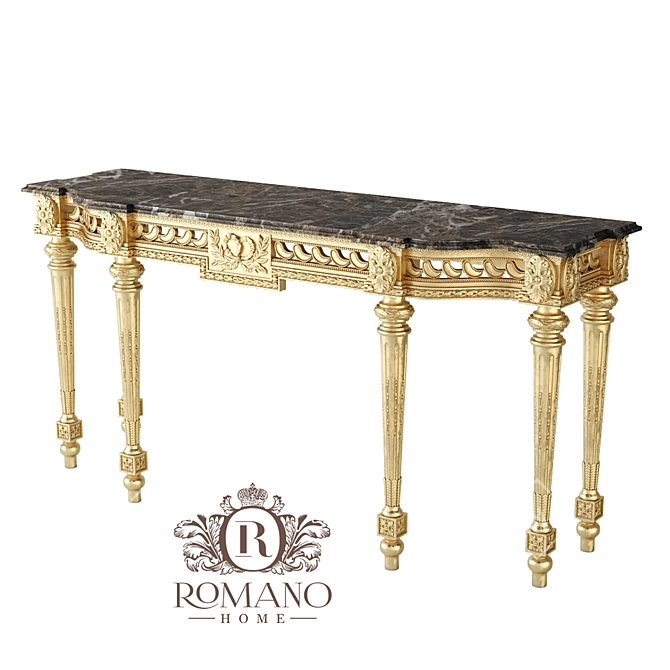 Title: Giovanna Console - Elegant Handcrafted Home Decor 3D model image 1