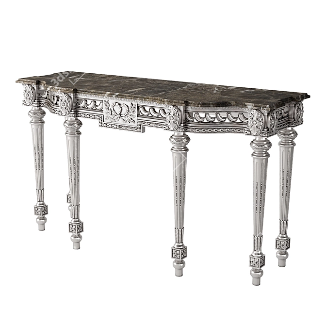 Title: Giovanna Console - Elegant Handcrafted Home Decor 3D model image 2